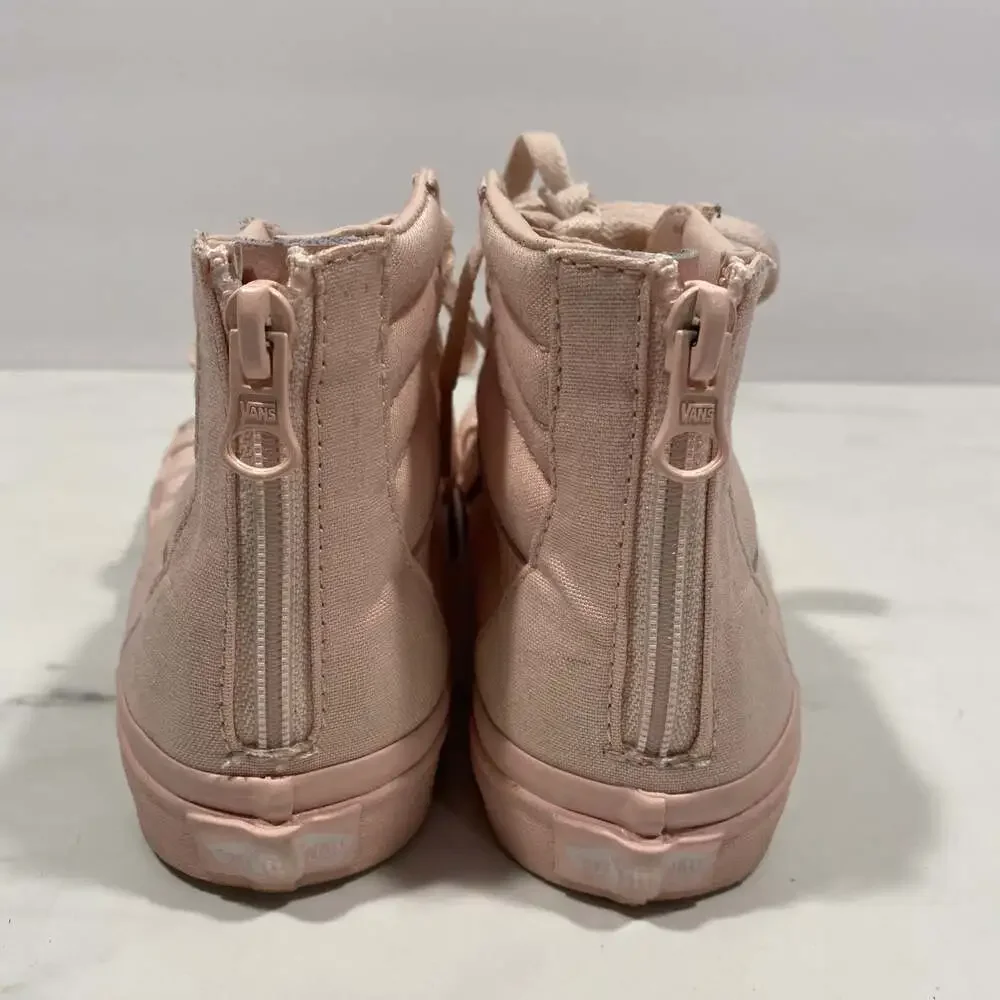 Vans Sk8 Hi Mono Canvas Sneakers Blush Pink Size 3 Youth